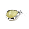 Natural Korean Jade  Faceted Pendants G-U019-05P-04-2