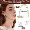 Beebeecraft 3 Pairs 925 Sterling Silver Ear Studs EJEW-BBC0001-51-2