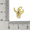 Real 18K Gold Plated Brass Pave Colorful Cubic Zirconia Pendants KK-M283-06A-02-3