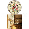 MDF Printed Wall Clock HJEW-WH0058-025-8