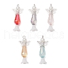 Acrylic with ABS Plastic Imitation Pearl Pendants PALLOY-JF03926-01-1