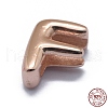 925 Sterling Silver European Beads STER-E064-01F-RG-3
