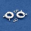 Rack Plating Brass Spring Ring Clasps KK-P269-20D-S-2
