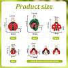   56pcs 7 styles Alloy Pendants DIY-PH0001-12-2