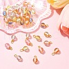 40Pcs Gradient Color Resin Pendants PALLOY-FS00029-8