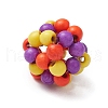 Round Woven Beads TURQ-JF-4MM-01-5