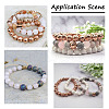 Craftdady 120Pcs 12 Style Electroplated Natural Lava Rock Beads Strands G-CD0001-01B-18