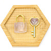 Natural Fluorite Couple Pendants PW-WG10434-05-1