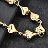 304 Stainless Steel Link Bracelets for Women BJEW-P354-01B-G-2