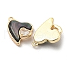 Natural Black Lip Shell Pendants KK-L211-010G-03-2