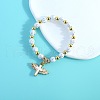 Oval with Cross Pattern Alloy Charm Bracelets FS-WG67826-01-4