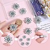 SUNNYCLUE 12Pcs Silicone Focal Beads SIL-SC0001-91-3