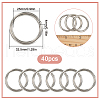 SOFPLATE 40Pcs Iron Quick Link Connectors FIND-SP0002-81A-P-2