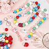  120pcs 12 Styles Natural Wooden European Beads WOOD-NB0002-78-4