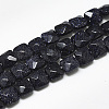 Synthetic Blue Goldstone Beads Strands G-S357-D01-19-1