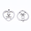 Non-Tarnish 201 Stainless Steel Pendants STAS-T044-197P-2