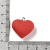 Opaque Resin Peach Love Pendants FIND-B035-06-3