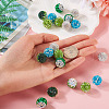 20Pcs 5 Colors Polymer Clay Pave Rhinestone Beads CLAY-TA0001-33-15