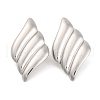 Tarnish Resistant 304 Stainless Steel Stud Earrings for Women EJEW-Z057-13P-1