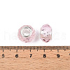 Transparent Glass European Beads GPDL-N004-D14mm-B02-3