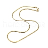 304 Stainless Steel Flat Snake Chain Necklaces for Women NJEW-D058-04G-1