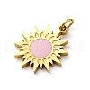 304 Stainless Steel Enamel Pendants STAS-E550-62G-2