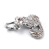 Brass Micro Pave Cubic Zirconia Charms ZIRC-F131-11P-3
