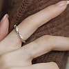Twist 925 Sterling Silver Cuff Rings for Women FS-WGC280C-02-1