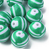 Opaque Striped Acrylic Beads MACR-S373-27C-07-3