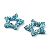 Star Shape Polymer Clay Rhinestone Beads CLAY-NH0001-06K-2