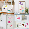 8 Sheets 8 Styles Pink Theme PVC Waterproof Wall Stickers DIY-WH0345-145-6