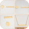 Beebeecraft 48Pcs 2 Styles Ion Plating(IP) 304 Stainless Steel Pendants STAS-BBC0005-82G-6
