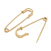 304 Stainless Steel Safety Pins Brooch Findings STAS-K252-11E-G-2