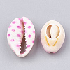 Printed Natural Cowrie Shell Beads X-SHEL-S274-02B-2