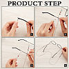 CREATCABIN 4Pcs 4 Styles Iron & Alloy Eyeglasses Chains AJEW-CN0002-75A-6