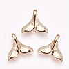 Brass Micro Pave Cubic Zirconia Charms KK-P157-16G-NF-1