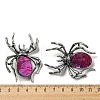 Dual-use Items Alloy Pave Dyed Shell Spider Brooch JEWB-C026-04C-AS-3
