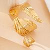 Leaf Alloy Cuff Bangle & Cuff Ring Sets FS-WG9A994-01-4