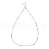 Non-Tarnish 304 Stainless Steel Heart Link Chain Necklace NJEW-K249-09P-1