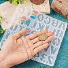  1Pc Letter & Number Connector Charm Silicone Molds DIY-TA0005-09-6