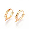 Brass Hoop Earring Findings KK-N267-34G-1