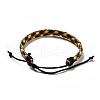PU Imitation Leather Braided Cord Bracelets for Women BJEW-M290-01H-2