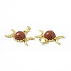 Natural Red Jasper Pendants G-H283-02E-3