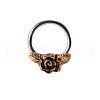 304 Stainless Steel Rose Flower Hoop Nose Rings WG137BA-04-1