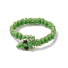 Glass Seed Bead Finger Rings RJEW-JR00875-01-4