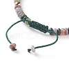 Natural Indian Agate Braided Bead Bracelets BJEW-O175-C08-3