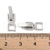 Rack Plating Brass Fold Over Clasps KK-A224-25B-P-3
