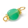 Natural Chrysoprase Links Connectors PALLOY-JF01091-06-3