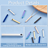 BENECREAT 12Pcs 6 Styles 304 Stainless Steel Pendants STAS-BC0003-85-4
