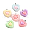 Opaque Resin Pendants RESI-G101-02-1